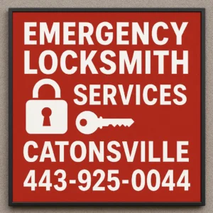 Emergency locksmith services in Catonsville assisting with car lockout