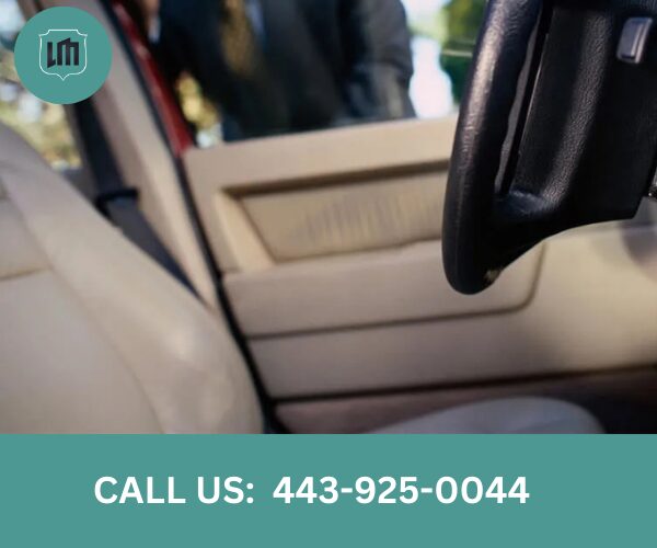 Car lockout service in Catonsville MD unlocking a vehicle door safely